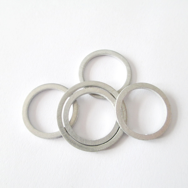 Arandela plana delgada de metal de aluminio