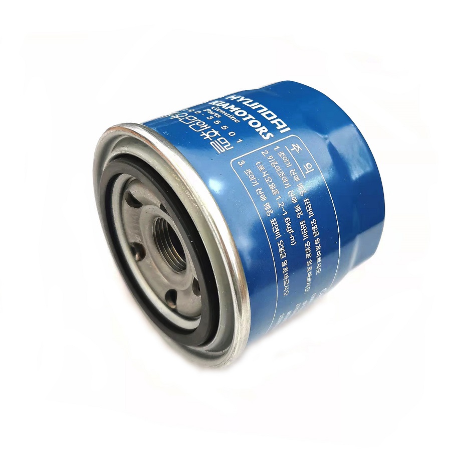 Filtro de aceite de motor de fábrica de alta calidad para hyundai 84X76 M20X1.5 26300-35501
