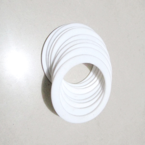 Junta de sellado de PTFE plana blanca de alto rendimiento