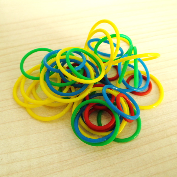 Todos los anillos de tamaño O para diferentes colores