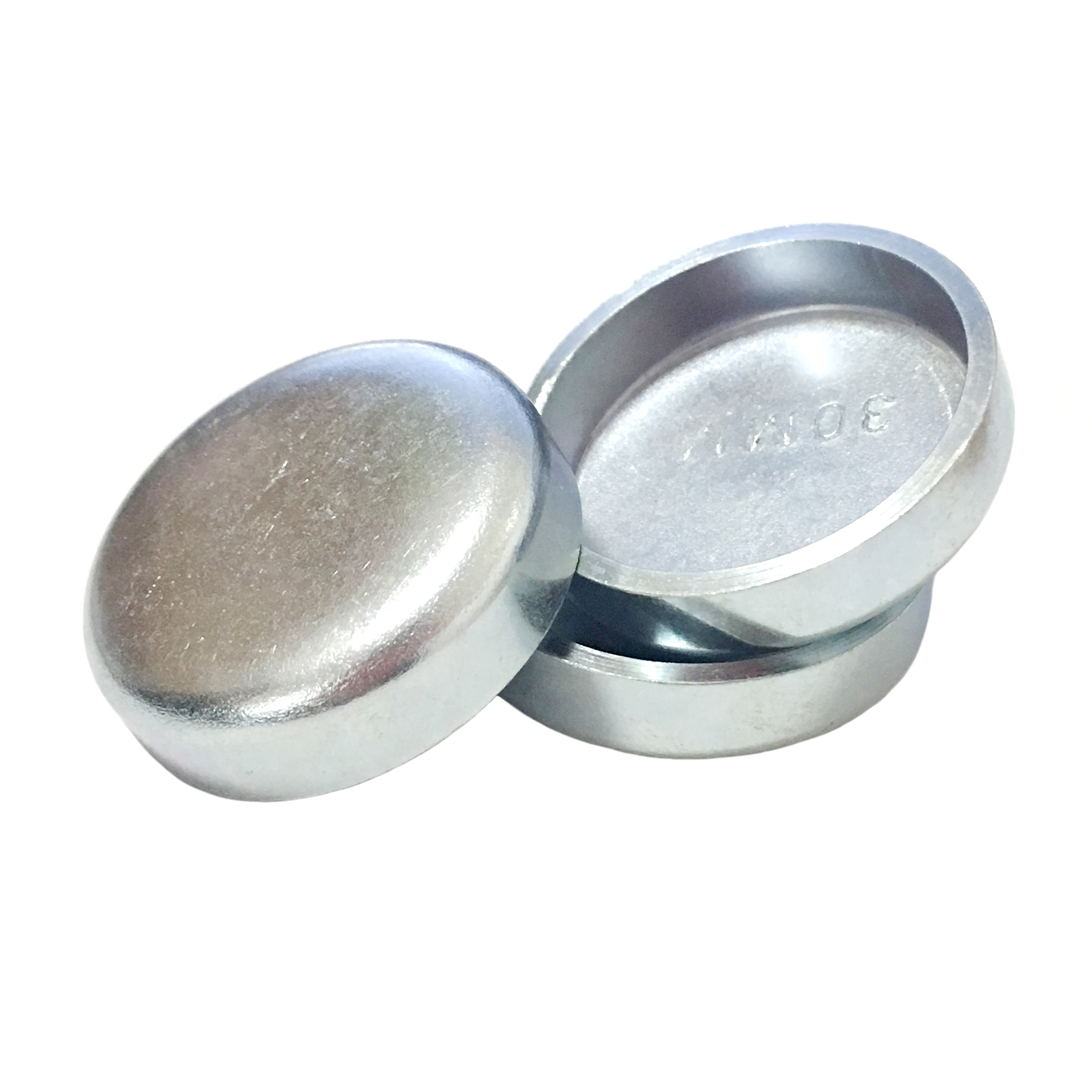 30MM Hierro + Zinc blanco Tapón de congelación Espesor 2MM