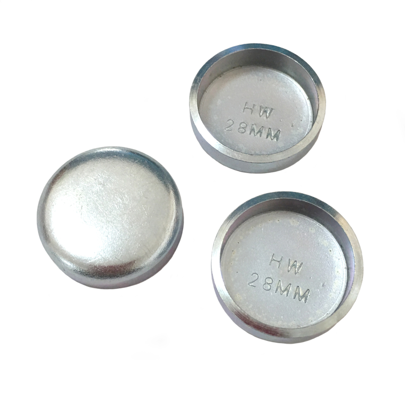 Enchufe de congelación de hierro + zinc blanco de 28 mm
