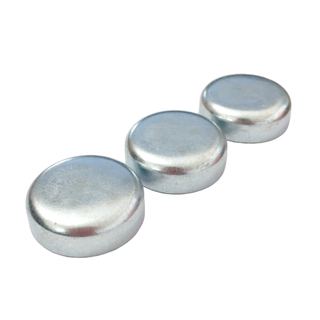 Tapa del motor de hierro + zinc blanco de 25 mm